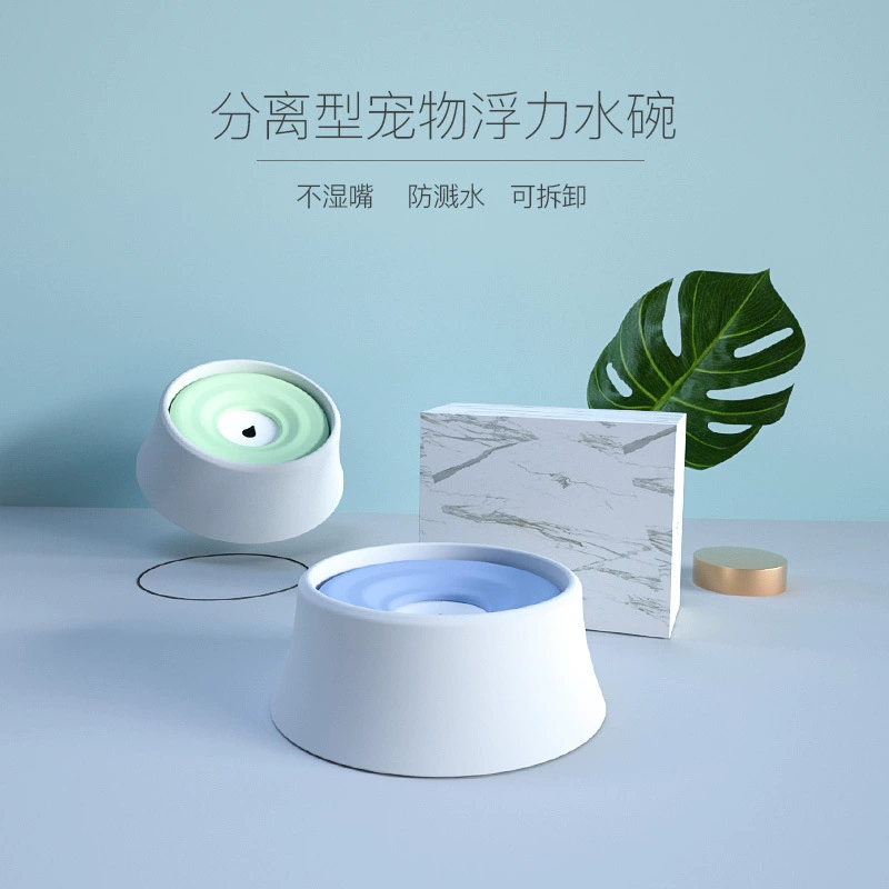 Новый выбор продукта класс пластик Pet плавучести чаша поилка не мокрой рот большой хранения воды Собака Чаша Кошка Чаша