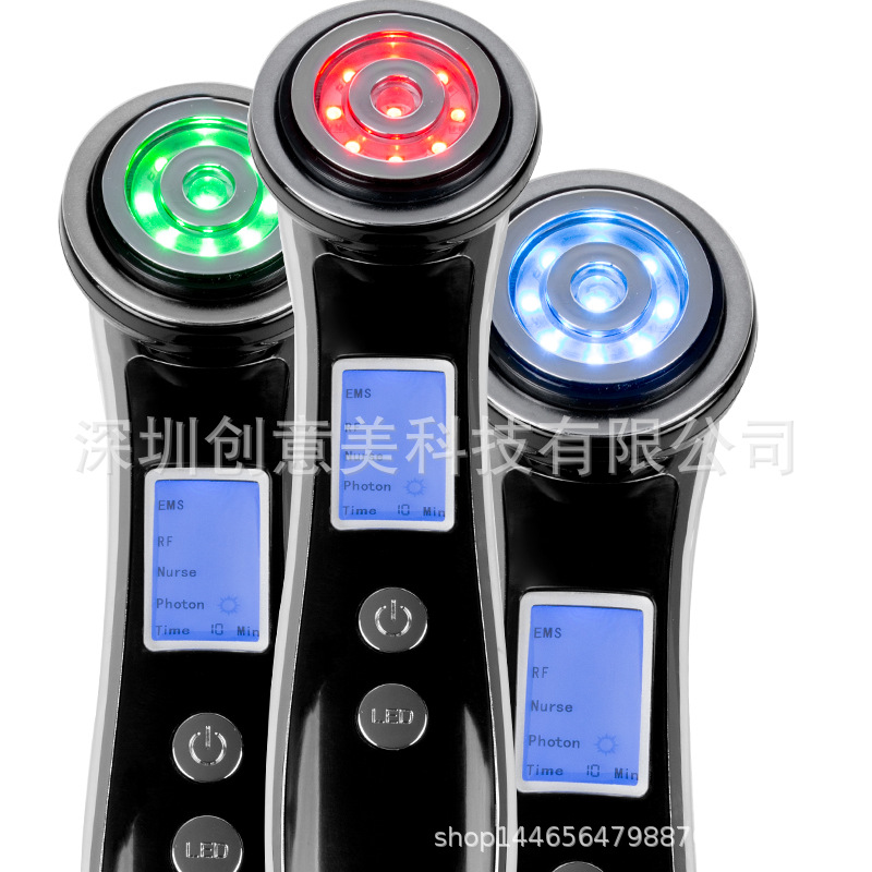 新品多功能面部美容导入仪彩光多功能射频电动美容仪器按摩美容
