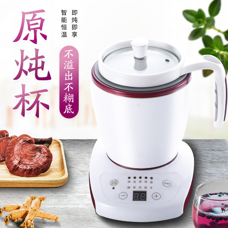 中山廠家批發 蟲草燕窩用養生電炖鍋陶瓷養生壺電煮杯 恒溫不燒水