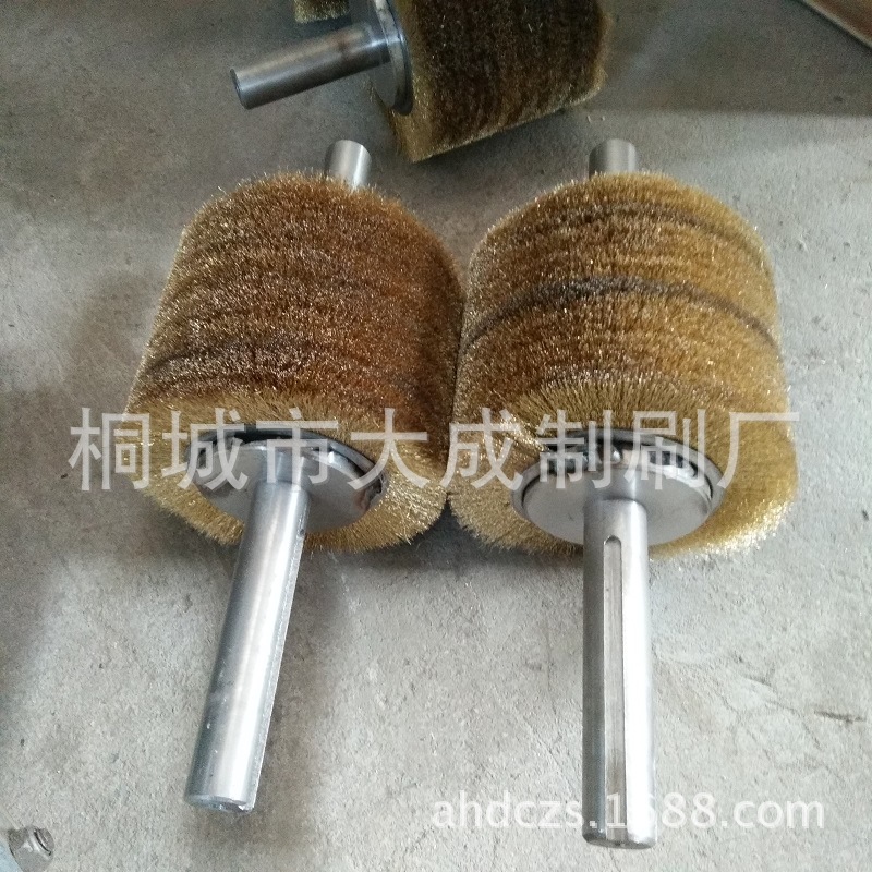 工具刷好帮手诚信供应电瓶极板清洗钢丝毛刷辊 铝合金压条刷