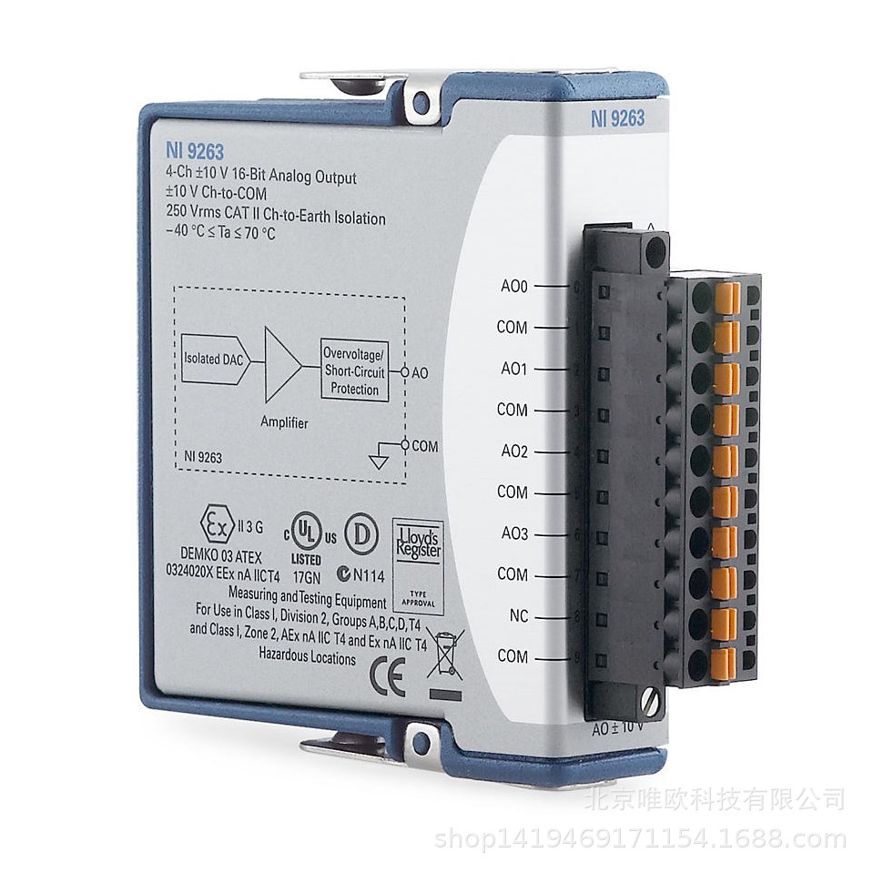 NI-9263 同步更新模拟输出模块4通道螺栓779012-01T弹簧783740-01