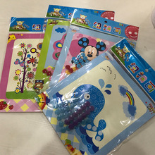 纽扣画儿童手工制作 扣子画 幼儿园手工创意DIY玩具 粘贴画材料包