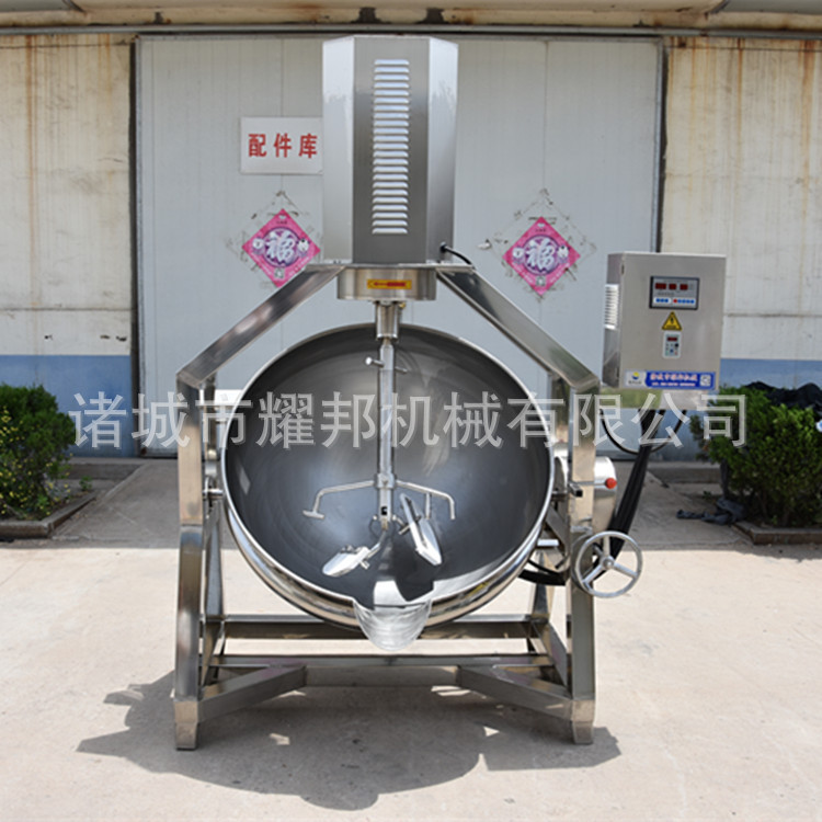 不锈钢全自动大型豆沙馅料炒锅 月饼馅料炒锅 炒馅机器 可倾斜式