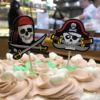 Halloween Foreign Trade Baiqing Halloween Celebration Supplies Pirate Flag Cake Decoration Skeleton Cake Account