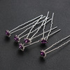 Hair accessory for bride, Chinese hairpin, beads from pearl, zirconium, hairgrip, flowered