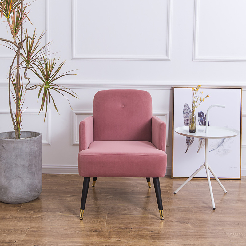 北欧设计师小户型单人沙发椅简约现代懒人家用客厅布艺轻奢小沙发