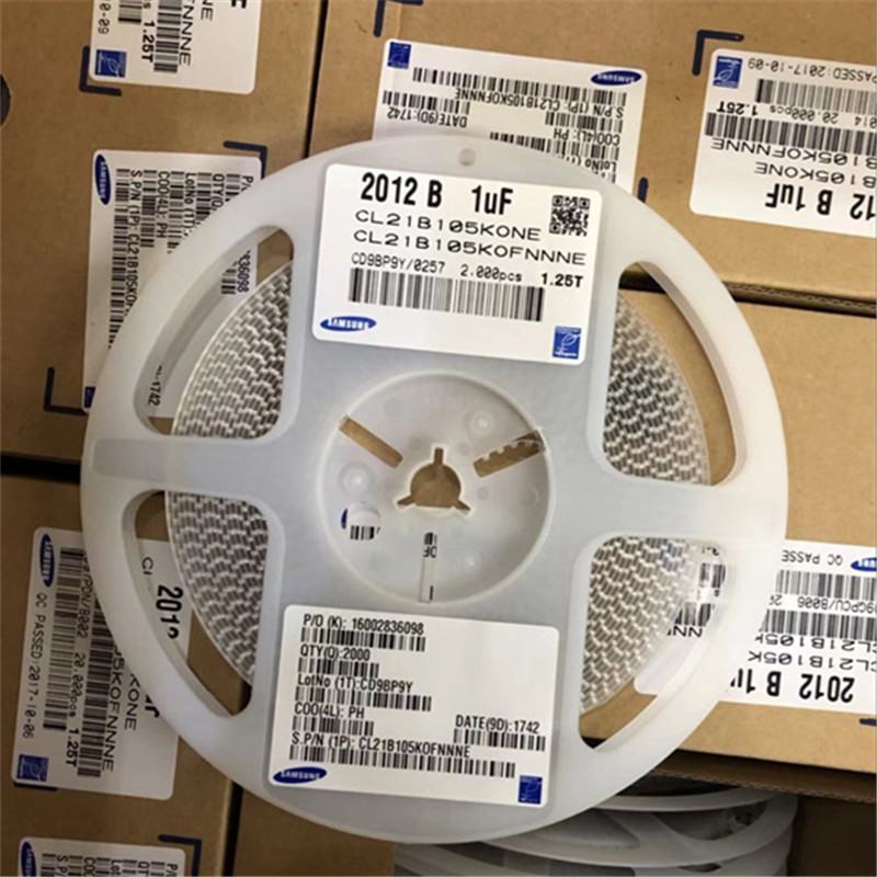 陶瓷电容0805 105K16V X7R 1UF CL21B105KOFNNNE   BOM表配套电子