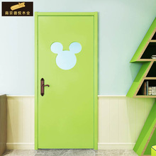 厂家直销定制卡通木门免漆门室内套装门教室幼儿园隔音半玻工程门