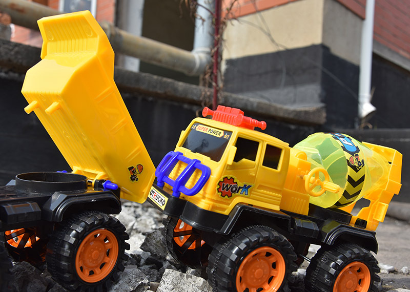 Children's Beach Toy Sliding Construction Vehicle Dump Truck Crane Bulldozer display picture 4