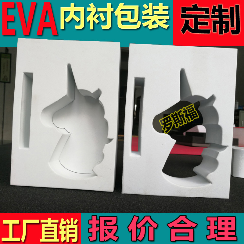 广东厂家生产 EVA内衬加工 黑白色EVA泡棉  电子产品包装盒内托|ms