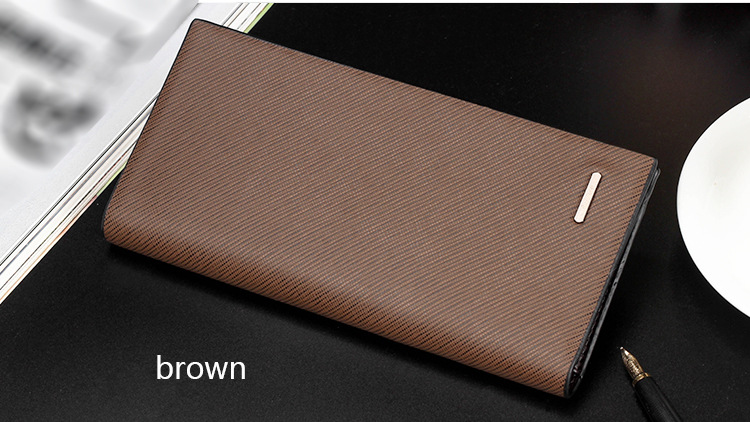 Men's Long Thin Wallet Casual Multi-card Card Holder Leather Brand Korean Wallet Large Capacity display picture 16