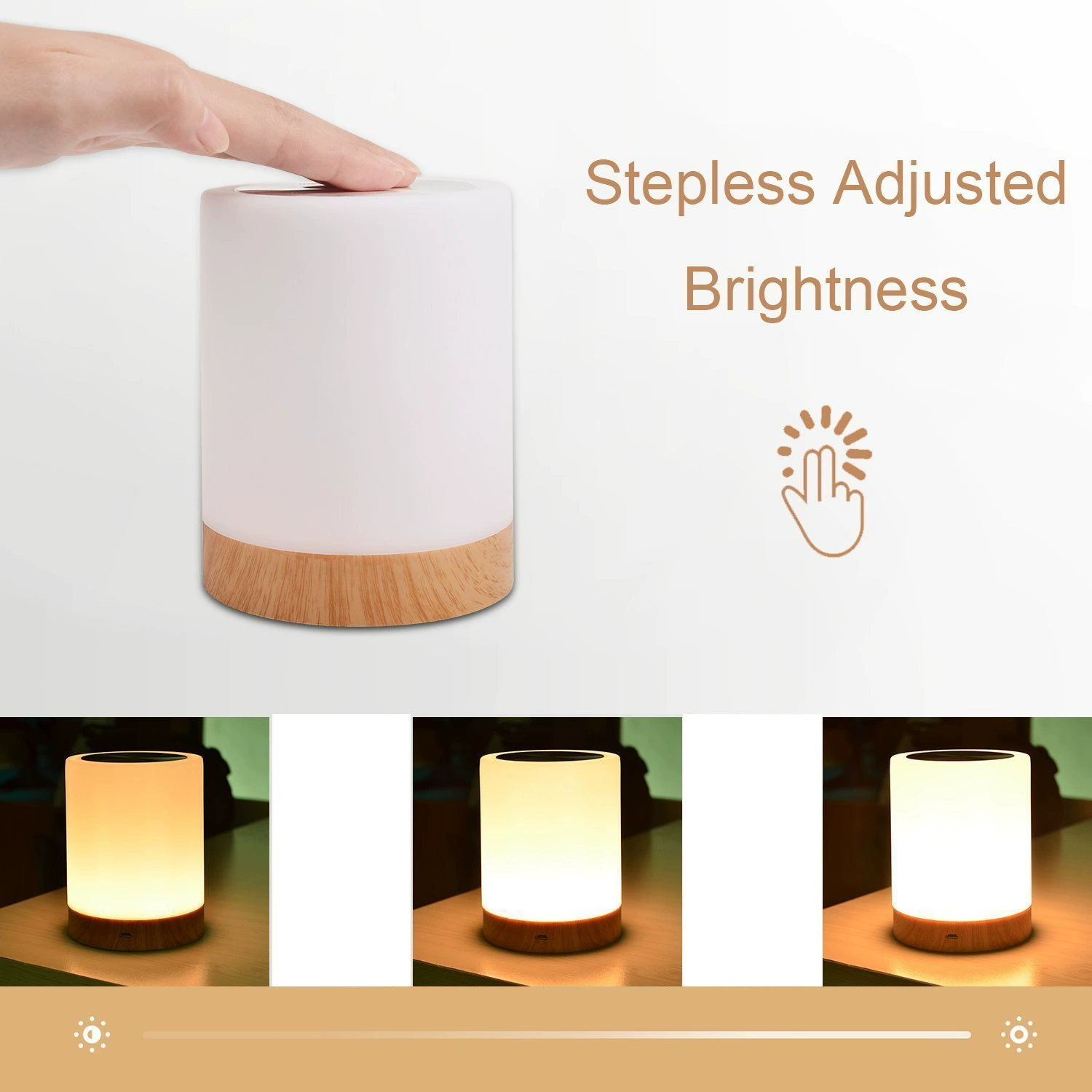 LED креативная ночная лампа для кровати настольная лампа сенсорные светильники