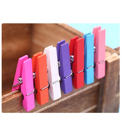 Handmade DIY Decorative Wooden Clips Colorful Small Wood Clips Photo Clips Rope Wood Clips Seal Clips