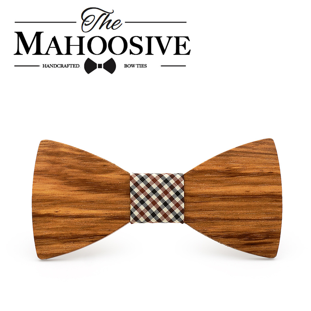 Men's fashionable wooden bow tie for adults handmade for men and…