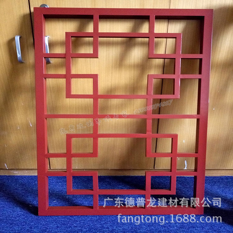 供應(yīng)古典酒店建設(shè)鋁窗花 仿古塔樓鋁花格定制 廠家復(fù)古鋁花格