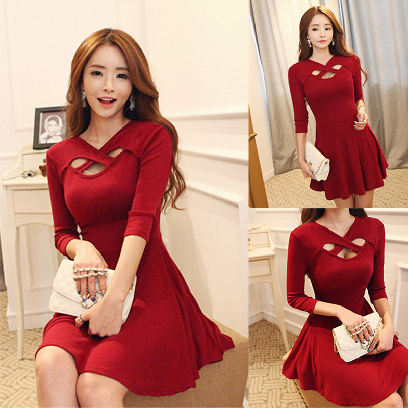 Cross-border wish Amazon ebay AliExpress European and American women's sexy sweet small dress skirt mini skirt dress