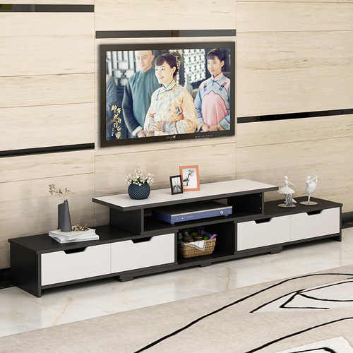 Factory direct sales simple modern TV cabinet multi-functional living room TV cabinet retractable small apartment cabinet
