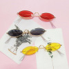 Trend sunglasses, fashionable glasses suitable for men and women solar-powered, 2021 collection, European style