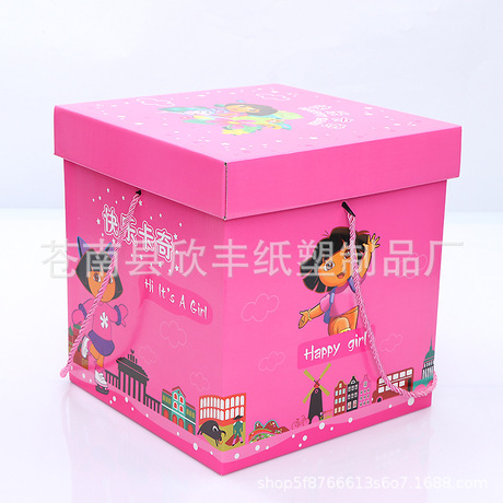 Airdrop đồ ăn nhẹ hộp quà tặng carton bán buôn in ấn hộp di động hộp quà tặng vuông có thể được tùy chỉnh Khay di động