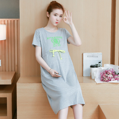 实拍2018夏装新款胖MM大码孕妇连衣裙|ms