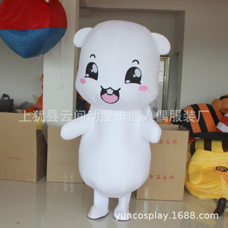 狗年卡通人偶服装 定制吉祥物狗玩偶可行走人偶服表演道具