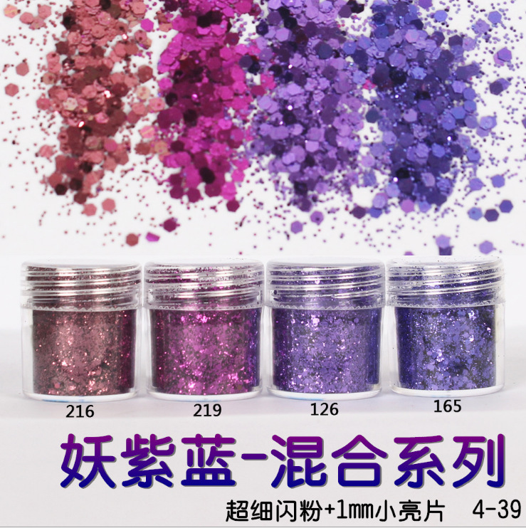 Nagel Glitzer Holografische Dekoration Flocken Glitzer DIY Nailart 3D Pailletten - Bild 20 von 28