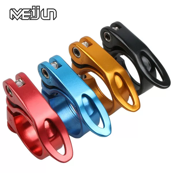 Bicycle quick-release seat pipe clamp 31.8 34.9 quick-release seat rod clamp aluminum alloy mountain bike beam cross-border