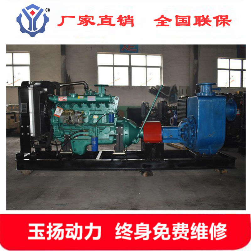 移动式柴油机水泵机组 扬程63m直连水泵机 应急抢险柴油机泵组
