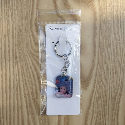厂家直销批发时尚钥匙扣手机链项链配套包装白色纸卡opp自封袋