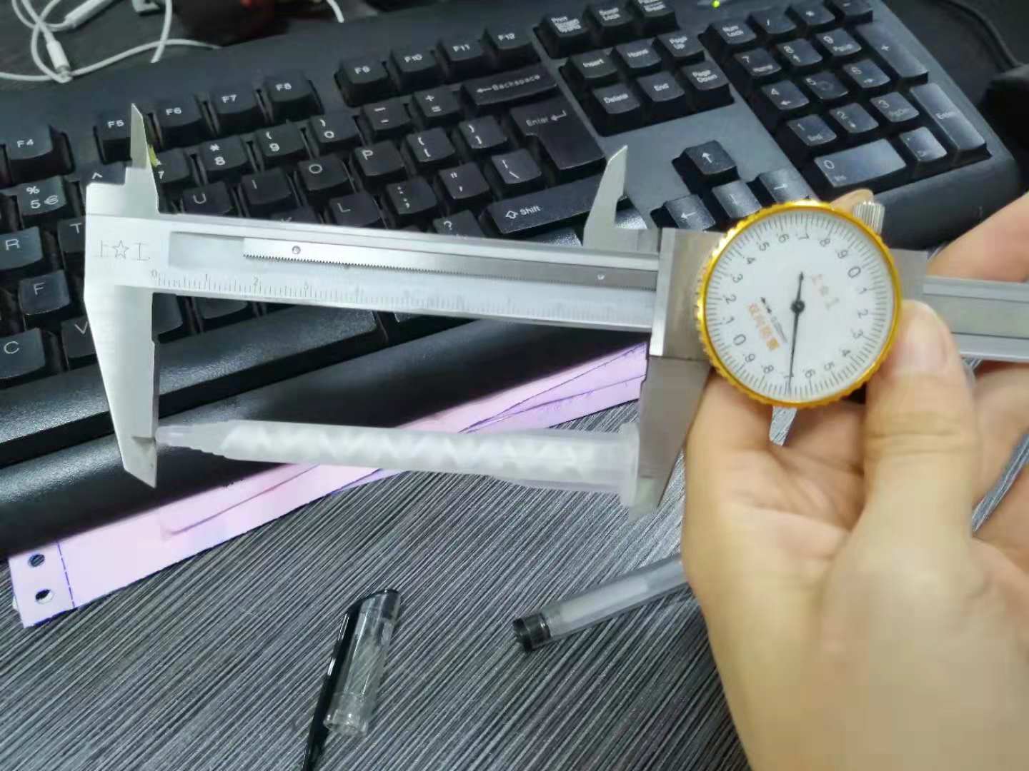 MA6.3-12S混合管混胶嘴AB胶筒胶管针筒针头双液混合管98CM长