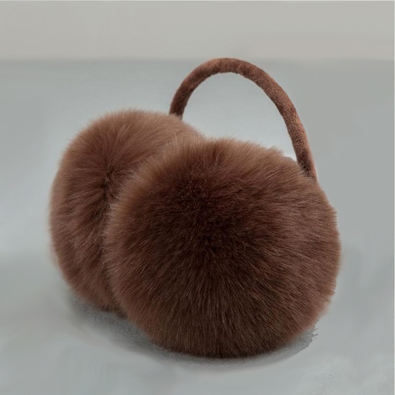 Venta al por mayor invierno multicolor cálido lindo volver a usar piel sintética orejeras de piel de zorro/orejeras grandes orejeras