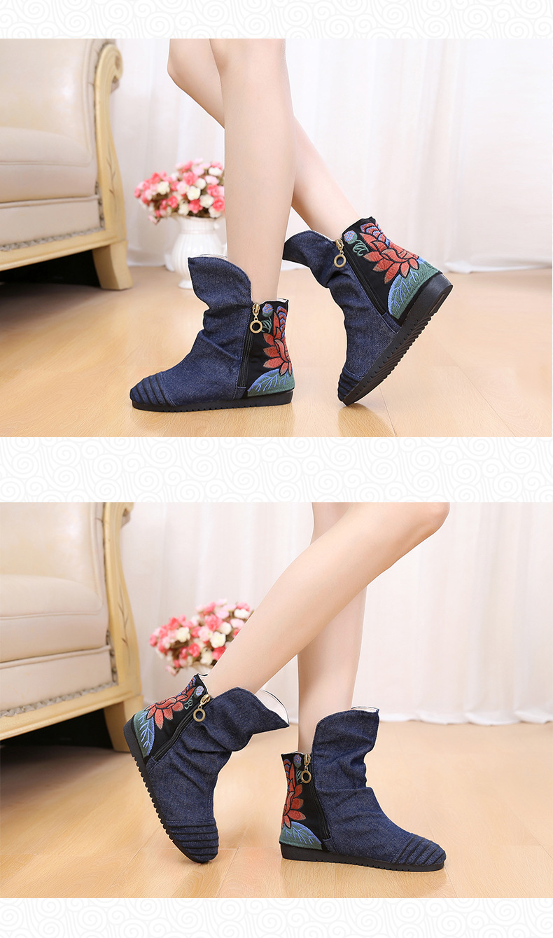 Bottes femme  BEIJING en Tissu de coton - Ref 3355527 Image 14