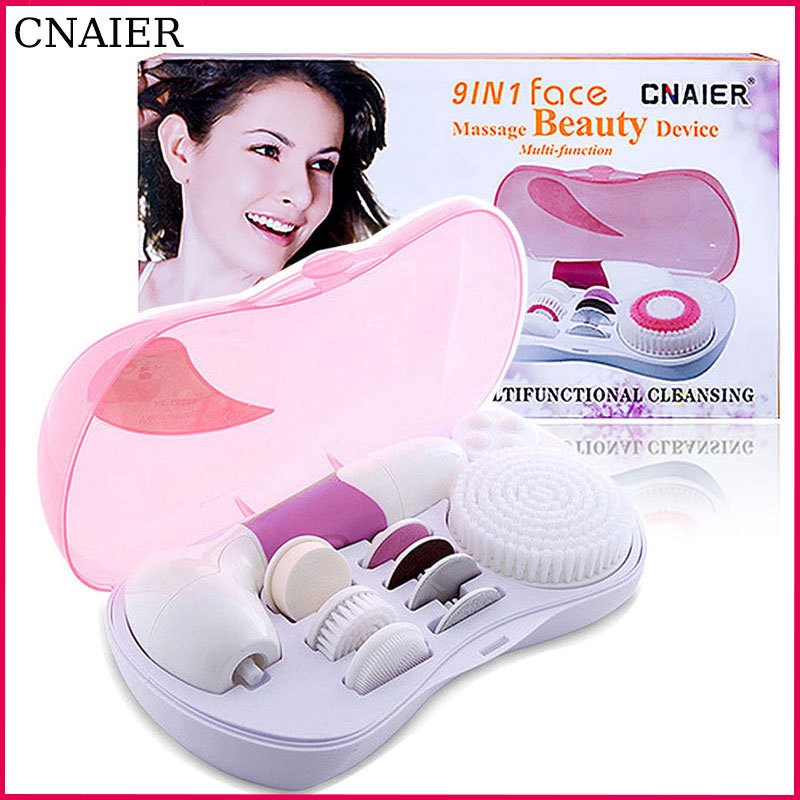 2018CNAIER新款超聲波潔面儀 電動旋轉美容儀面部清潔工具美容儀