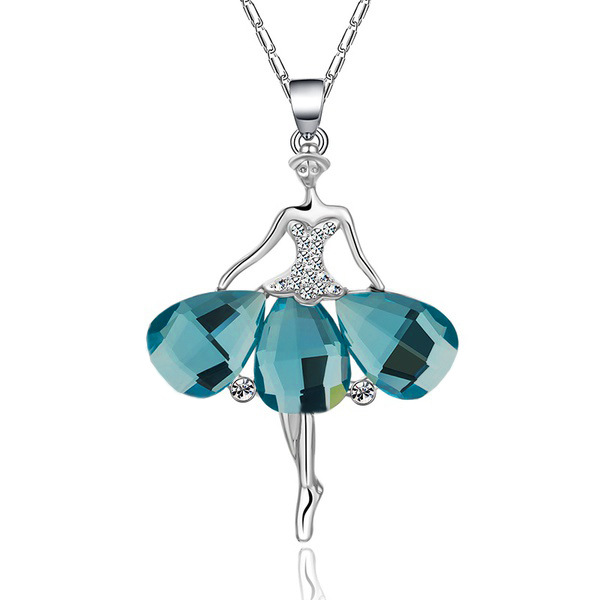 피콕 블루 싱글 펜던트 [체인 없음]