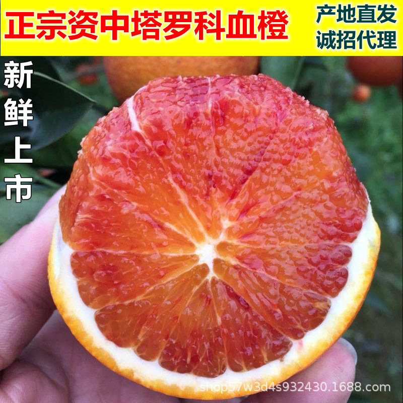 [Sichuan capital]Rocco Blood Orange fresh fruit Red Orange Gannan Zigui Red meat Navel
