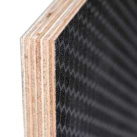 厂家单面六角建筑模板-泰尔膜棕膜黑膜 桦木芯覆膜板