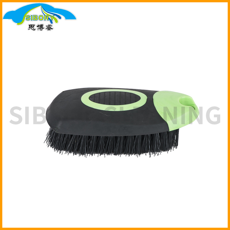 宁波思博车载便携汽车内饰脚垫轮胎清洁手握式清洁刷子