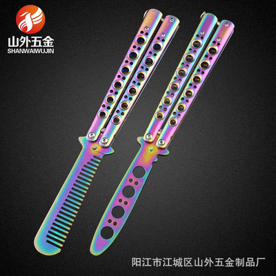 现货供应未开刃蝴蝶练习刀多功能刀钳jeep军刀bm40特价供应|ru