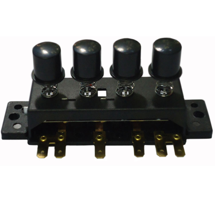 四位三速18距风扇果汁机/榨汁机电器档位切换电源按钮琴键开关