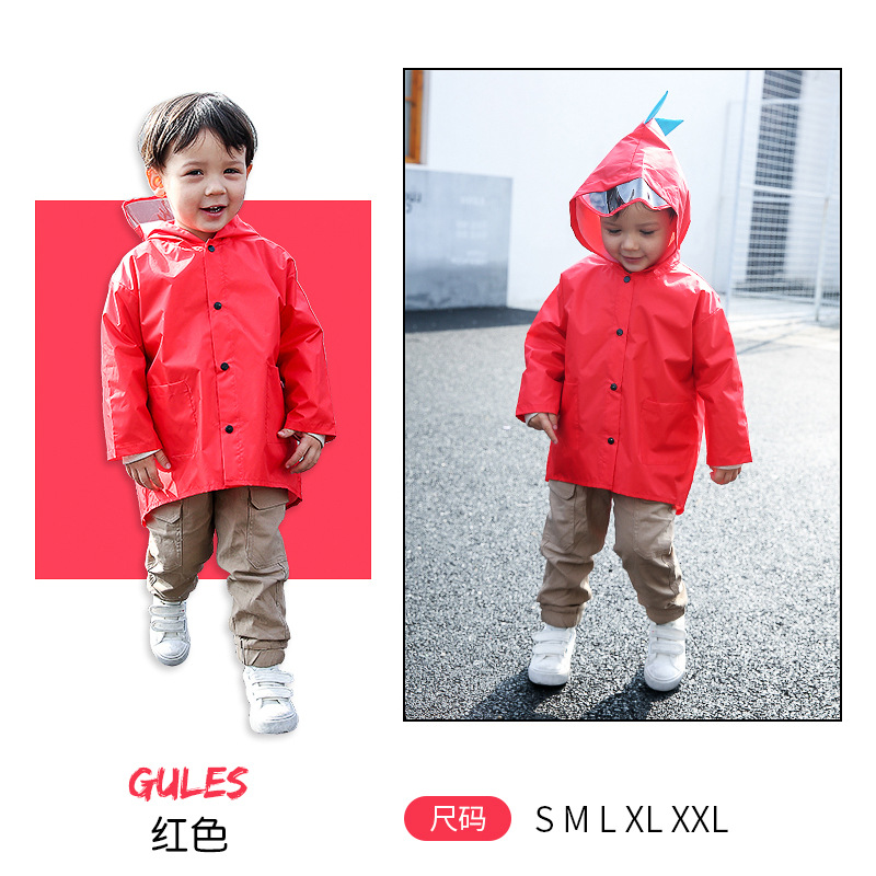 Moda nuevo dinosaurio dibujos animados impermeable Escuela Primaria niños bebé lindo niños y niñas FOB