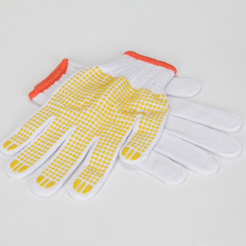 Gloves, embossed, adhesive anti-slip gloves, cotton gloves, printed dragon gloves, work gloves, labor protection gloves