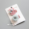 Children's cute hairgrip handmade, set, hair accessory, wholesale