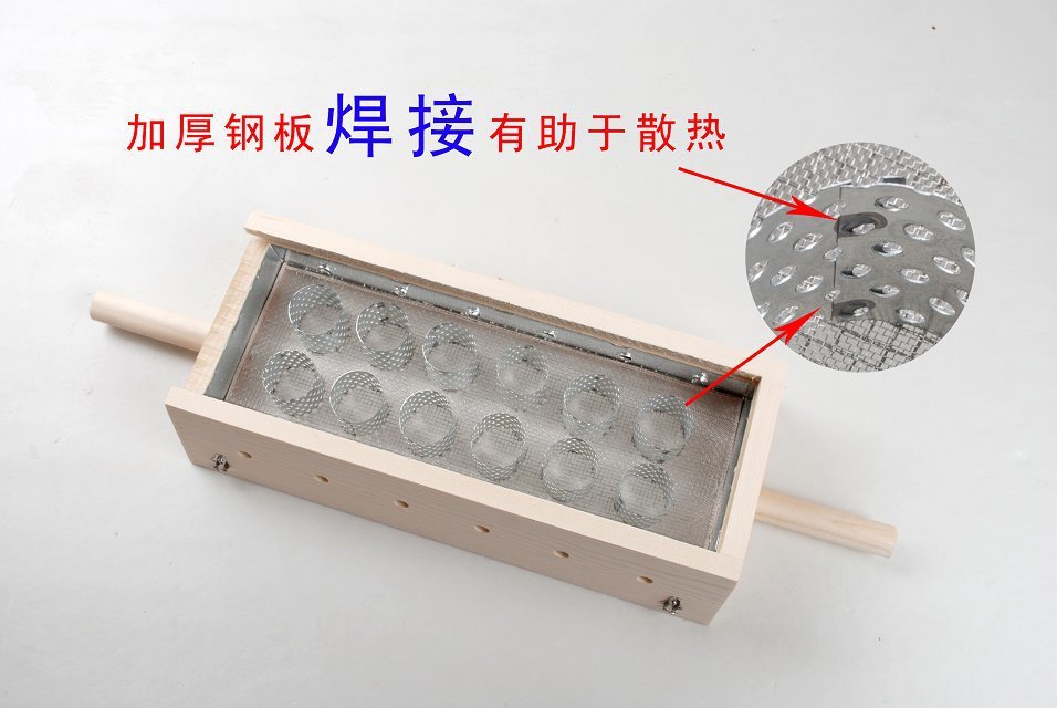 Wooden Moxibustion Box Portable Two Column Ai Jiu 艾灸 Device for Warm Herbal Therapy specifications