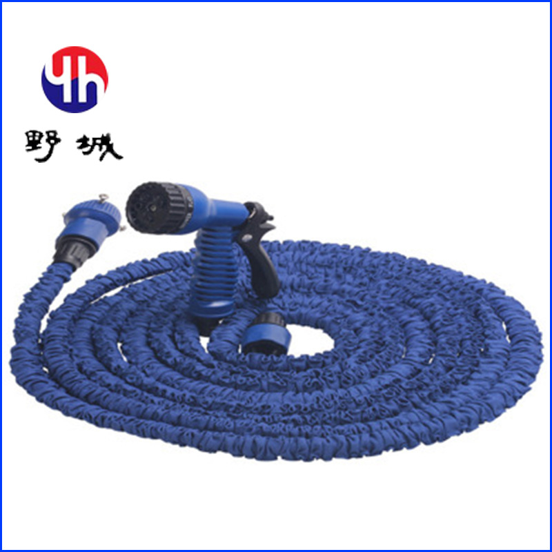 绿野3倍自然伸缩洗车管 高压洗车水枪TPS花园管洗车伸缩管TPS