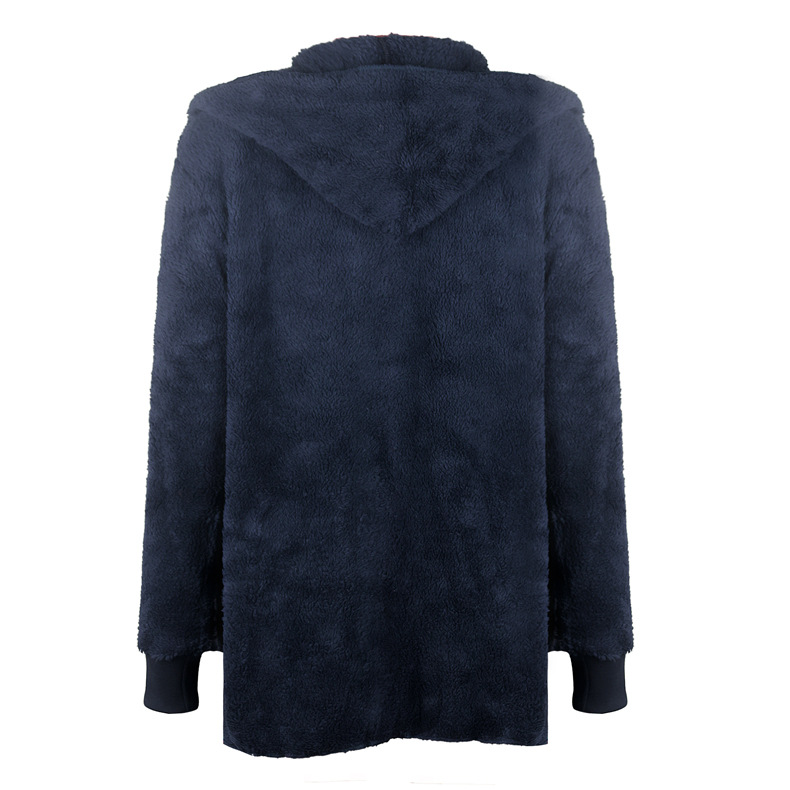 solid color wool warm mid-length coat NSZH28713