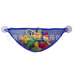 子供の浴室のおもちゃの収納は袋を掛けて入浴します。