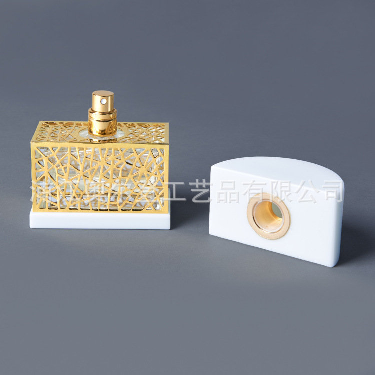 创意乳白K9水晶精油瓶子30ml滴管香水瓶车载迷你香水瓶详情图5