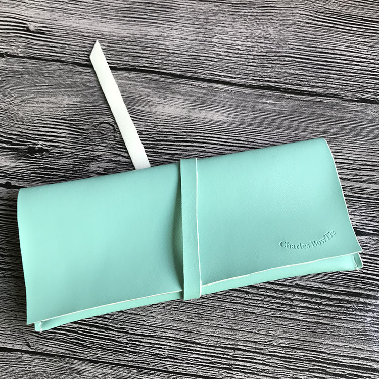 厂家供应PU翻盖信封袋可加logo项链手表包装收纳袋超纤按扣袋定制