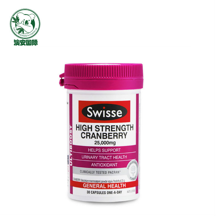 澳洲原装代购swisse蔓越莓精华胶囊30粒/罐 女性妇科保养保健食品|ms
