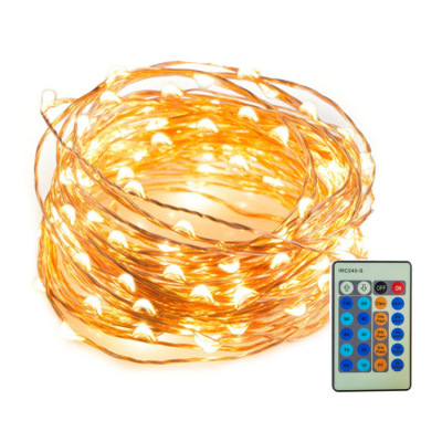 12V Copper Lights 50 rice 500 remote control Lamp string Christmas LED Twinkle Lights